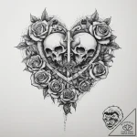 Tattoo sketch a heart with a keyhole, and a s… – tattoo sketch (№1753958563_0, 31.07.2025 10:42) — tattoovalue.net