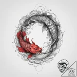 Tattoo design pisces fish, sketched with over… – tattoo sketch (№1753960128_0, 31.07.2025 11:08) — tattoovalue.net