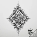 Tattoo design an abstract representation of a… – tattoo sketch (№1753962869_0, 31.07.2025 11:54) — tattoovalue.net