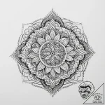 A mandala pattern (is there, but can be half-… – tattoo sketch (№1753963064_0, 31.07.2025 11:57) — tattoovalue.net
