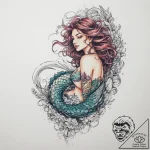 Tattoo design a delicate scale pattern (e.g.,… – tattoo sketch (№1753963459_0, 31.07.2025 12:04) — tattoovalue.net