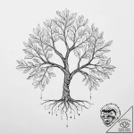 Tattoo design a ‘family tree’ where some leav… – tattoo sketch (№1753966580_0, 31.07.2025 12:56) — tattoovalue.net