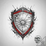 Tattoo sketch an abstract “shield” made of in… – tattoo sketch (№1753968136_0, 31.07.2025 13:22) — tattoovalue.net