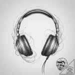 Tattoo sketch a gaming headset with sound wav… – tattoo sketch (№1753968330_0, 31.07.2025 13:25) — tattoovalue.net