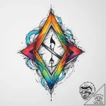104. tattoo design: a minimalist “opora” rune… – tattoo sketch (№1753970067_0, 31.07.2025 13:54) — tattoovalue.net