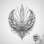 Tattoo design a glowing “victory screen” with… – tattoo sketch (№1753973011_0, 31.07.2025 14:43) — tattoovalue.net