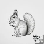 Tattoo design a whimsical squirrel or rabbit,… – tattoo sketch (№1753973800_0, 31.07.2025 14:56) — tattoovalue.net