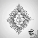 98. tattoo sketch: “bereginya” rune with a sm… – tattoo sketch (№1753974402_0, 31.07.2025 15:06) — tattoovalue.net
