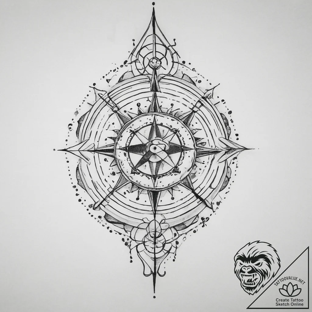 р“сђсѓрїрїр° 7: рђсѓс‚сђрѕр»рѕрірёс‡рµсѓрєрёр... - tattoo sketch (№1753979643_0, 31.07.2025 16:34) — tattoovalue.net