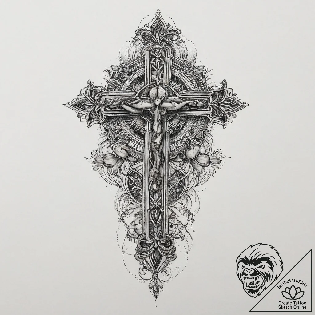 Tattoo design a quiet, focused eye with unwav... - tattoo sketch (№1753980248_0, 31.07.2025 16:44) — tattoovalue.net