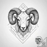 Tattoo sketch an aries ram’s head composed of… – tattoo sketch (№1753980450_0, 31.07.2025 16:47) — tattoovalue.net