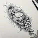 Tattoo design a single, delicate snowflake me… – tattoo sketch (№1753981045_0, 31.07.2025 16:57) — tattoovalue.net