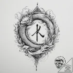 116. tattoo sketch: the rune “oud,” depicted… – tattoo sketch (№1753983061_0, 31.07.2025 17:31) — tattoovalue.net