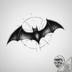 The bat-signal, concept art for tattoo, on a… – tattoo sketch (№1753983879_0, 31.07.2025 17:44) — tattoovalue.net
