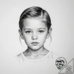 Child’s portrait – tattoo sketch (№1753985513_0, 31.07.2025 18:11) — tattoovalue.net