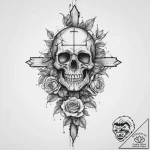 A power line technician working high up on a… – tattoo sketch (№1753988370_0, 31.07.2025 18:59) — tattoovalue.net