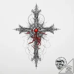 Neuron, tattoo drawing outline, black and red… – tattoo sketch (№1753988965_0, 31.07.2025 19:09) — tattoovalue.net