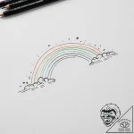 Tattoo sketch a vibrant rainbow effect on a m… – tattoo sketch (№1753989167_0, 31.07.2025 19:12) — tattoovalue.net