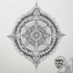Tattoo sketch a minimalist design on the back… – tattoo sketch (№1753990166_0, 31.07.2025 19:29) — tattoovalue.net
