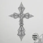 Tattoo design a thread that starts on one per… – tattoo sketch (№1753990974_0, 31.07.2025 19:42) — tattoovalue.net