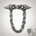 Tattoo sketch a broken chain with one strong,… – tattoo sketch (№1753991376_0, 31.07.2025 19:49) — tattoovalue.net