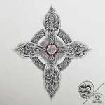 Tattoo design a symbol of unbreakable knotwor… – tattoo sketch (№1753993580_0, 31.07.2025 20:26) — tattoovalue.net