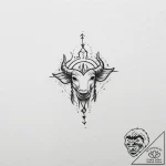 Tattoo sketch a small, hidden zodiac symbol o… – tattoo sketch (№1753998513_0, 31.07.2025 21:48) — tattoovalue.net