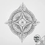 57. tattoo design: a minimalist “mir” rune, d… – tattoo sketch (№1753998715_0, 31.07.2025 21:51) — tattoovalue.net