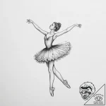 A music box with a dancing ballerina – tattoo sketch (№1753999115_0, 31.07.2025 21:58) — tattoovalue.net