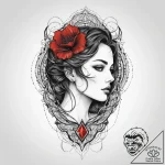 Tattoo design a subtle cracked glass effect w… – tattoo sketch (№1753999520_0, 31.07.2025 22:05) — tattoovalue.net
