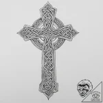 Celtic cross, concept art for tattoo, on a cl… – tattoo sketch (№1753999918_0, 31.07.2025 22:11) — tattoovalue.net