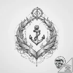 Tattoo design pisces fish with a tiny, whimsi… – tattoo sketch (№1754004018_0, 31.07.2025 23:20) — tattoovalue.net