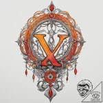 120. tattoo sketch: watercolor “oud” rune in… – tattoo sketch (№1754004215_0, 31.07.2025 23:23) — tattoovalue.net