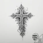 Tattoo design ‘lag’ with wavy, distorted text… – tattoo sketch (№1754010733_0, 01.08.2025 01:12) — tattoovalue.net