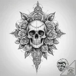 Tattoo sketch a subtle light source radiating… – tattoo sketch (№1754011524_0, 01.08.2025 01:25) — tattoovalue.net