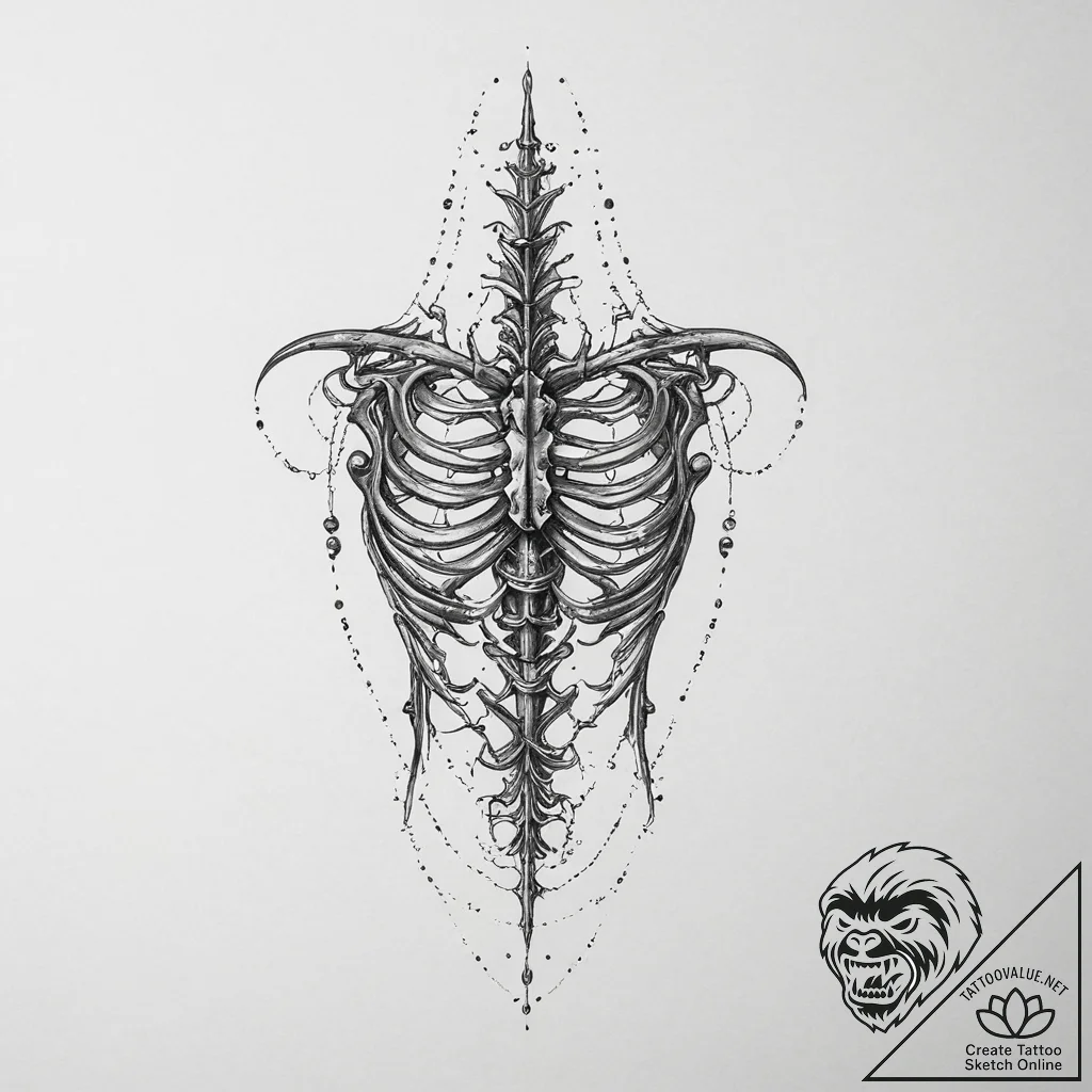 Tattoo sketch a small, subtle symbol on the r... - tattoo sketch (№1754011721_0, 01.08.2025 01:28) — tattoovalue.net