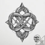 Tattoo sketch a pair of intertwined ropes, li… – tattoo sketch (№1754018259_0, 01.08.2025 03:17) — tattoovalue.net