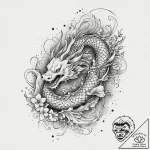 Web, tattoo line art, on a clean white paper,… – tattoo sketch (№1754020046_0, 01.08.2025 03:47) — tattoovalue.net