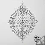 79. tattoo design: a geometric “sila” rune, r… – tattoo sketch (№1754021035_0, 01.08.2025 04:03) — tattoovalue.net