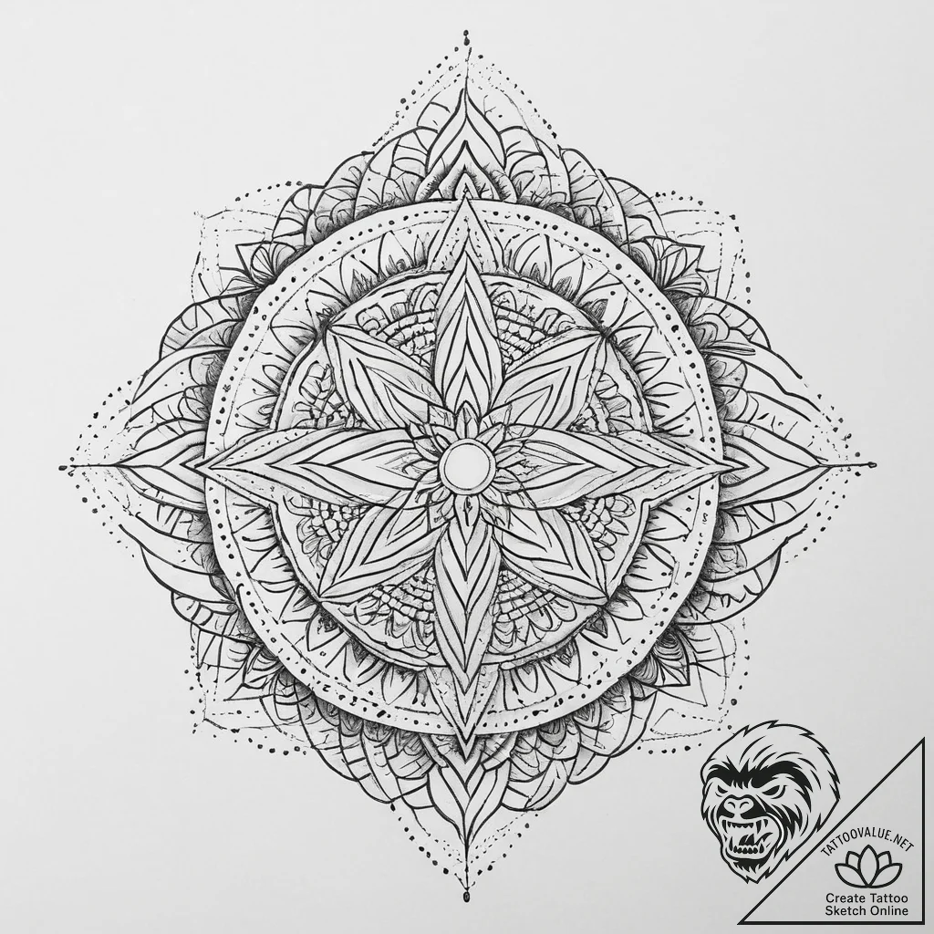 A close-up of a single coffee bean., tattoo s... - tattoo sketch (№1754022024_0, 01.08.2025 04:20) — tattoovalue.net