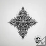 Tattoo design a stylized mechanical keyboard… – tattoo sketch (№1754025989_0, 01.08.2025 05:26) — tattoovalue.net