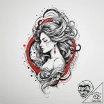 Tattoo sketch aquarius’s wavy glyph, flowing… – tattoo sketch (№1754027182_0, 01.08.2025 05:46) — tattoovalue.net