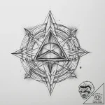 Tattoo design a “perfect game” symbol like a… – tattoo sketch (№1754032735_0, 01.08.2025 07:18) — tattoovalue.net