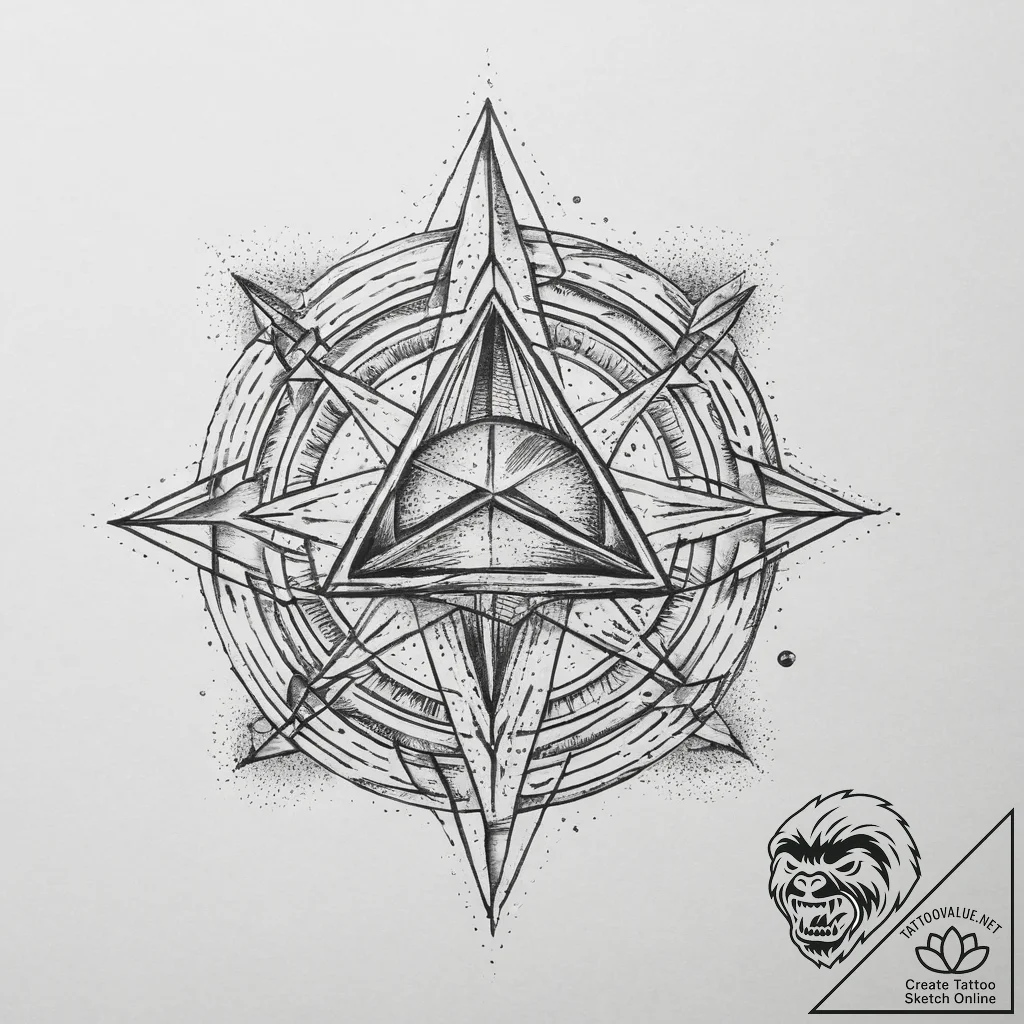 Tattoo design a "perfect game" symbol like a... - tattoo sketch (№1754032735_0, 01.08.2025 07:18) — tattoovalue.net