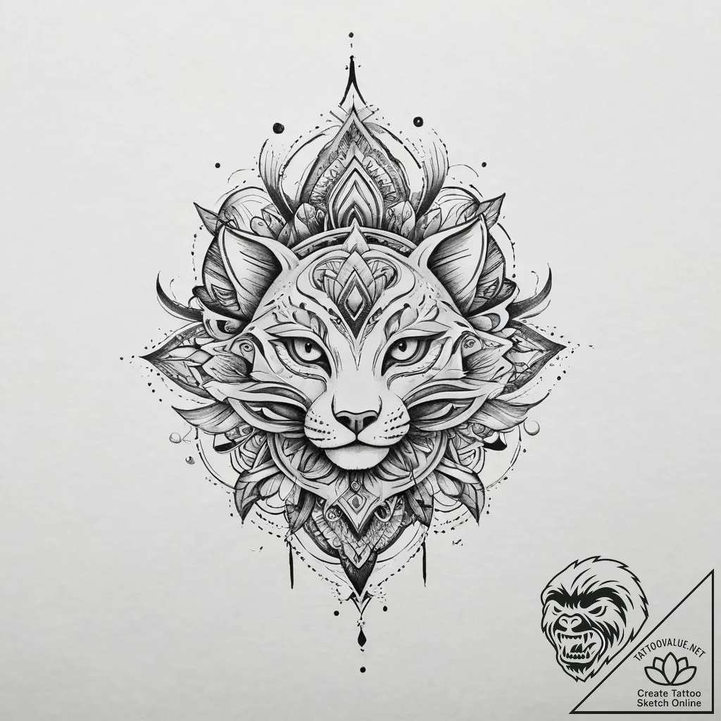 Tattoo design a minimalist line transforming... - tattoo sketch (№1754033128_0, 01.08.2025 07:25) — tattoovalue.net