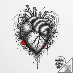р“сђсѓрїрїр° 1: рўрёрјрірѕр»с‹ рўрµсђрґс†р° р… – tattoo sketch (№1754033523_0, 01.08.2025 07:32) — tattoovalue.net