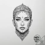 Tattoo design a pixelated character fading in… – tattoo sketch (№1754034116_0, 01.08.2025 07:41) — tattoovalue.net