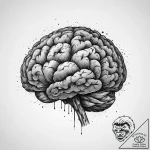Tattoo design a complex brain or mind represe… – tattoo sketch (№1754036302_0, 01.08.2025 08:18) — tattoovalue.net