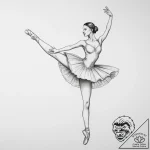 Tattoo design a delicate outline of a classic… – tattoo sketch (№1754036899_0, 01.08.2025 08:28) — tattoovalue.net