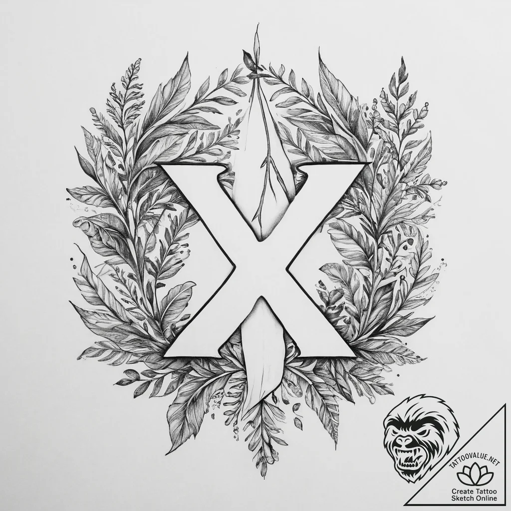 107. tattoo design: a "yest" rune with subtle... - tattoo sketch (№1754037294_0, 01.08.2025 08:34) — tattoovalue.net